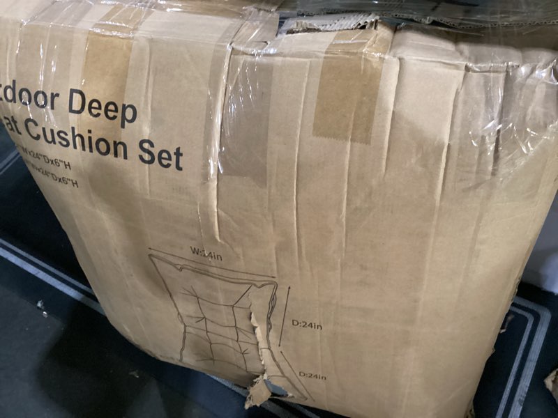 Condition photo showing Good Condition for outdoor deep seat cushion set grey