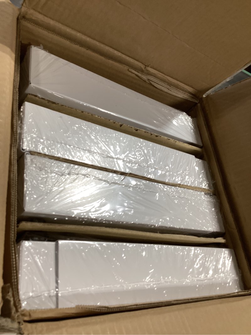 Condition photo showing New/Like New for 4pack expandable pull out cabinet organizer 21"deep with raising pad for framed cabinets,slide out drawers with 4pcs divider racks,roll out shelves adhesive,adjustable width 12.05"-20.4"white white 21"d x 12.05"-20.4"w(4pack)