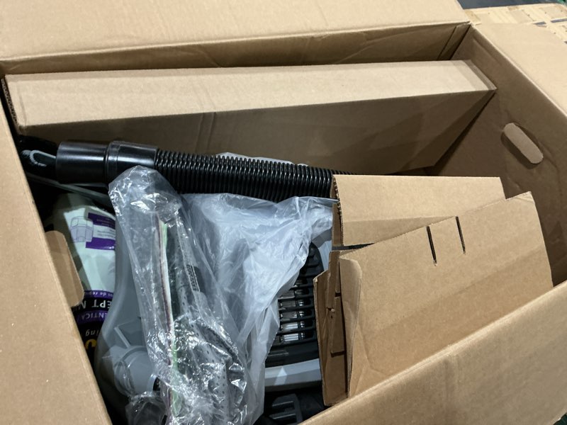 Condition photo showing As Is for proteam gofit 3 commercial backpack vacuum with restaurant tool kit, 3 qt, corded