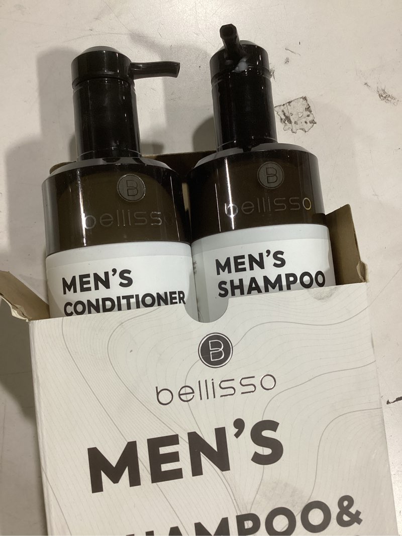 Condition photo showing New/Like New for Mens Shampoo and Conditioner Set - Sulfate Free and Clarifying - For Men with Oily to Normal Hair - Moisturizing and Thickening - Biotin, Keratin, Tea Tree Oil, Caffeine and Peppermint for Dandruff Men's
