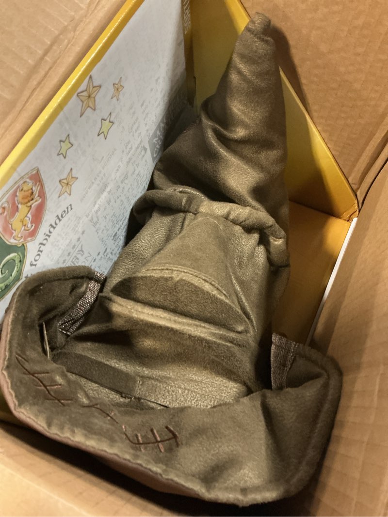 Condition photo showing Good Condition for Wizarding World Harry Potter, Talking Sorting Hat with 15 Phrases for Pretend Play, Kids Toys, Accessory for Halloween Costumes for Girls & Boys