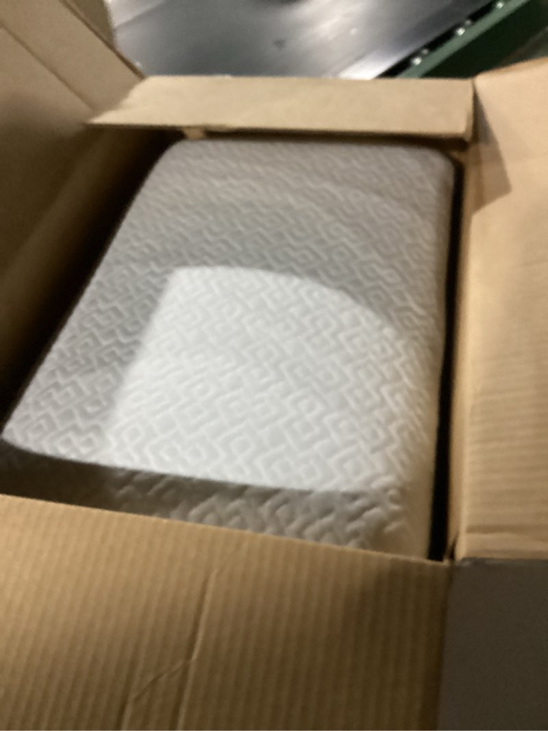 Condition photo showing As Is for cooling side sleeper pillow for adults, firm bed pillow for side sleepers neck and shoulder pain, luxury shredded memory foam pillow set of 1- adjustable king size- washable cover original white king size (1 pack) original white