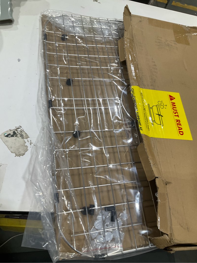 Condition photo showing Good Condition for serene valley sink protector grid 26-1/16" x 14-1/16", rear drain with corner radius 3-1/2", 304 stainless steel material nlw2614r