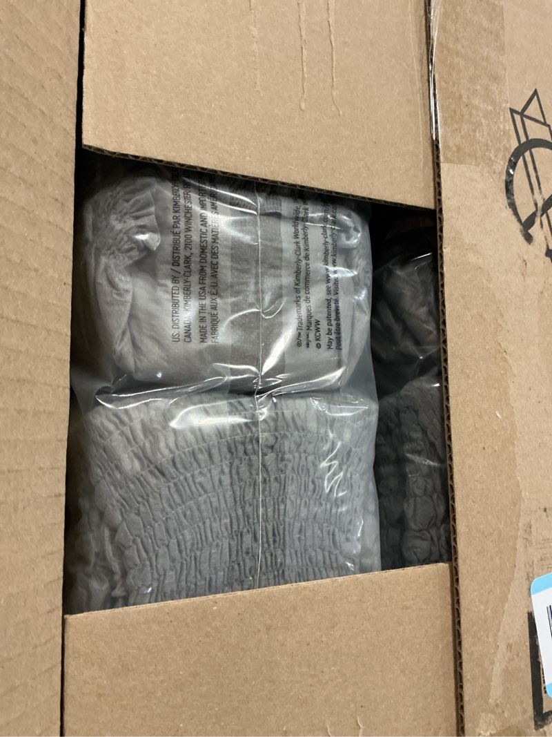 Condition photo showing Good Condition for Depend Fresh Protection Adult Diapers, Incontinence Underwear for Men, Disposable, Maximum, Extra-Extra-Large, Grey, 44 Count (2 Packs of 22), Packaging May Vary