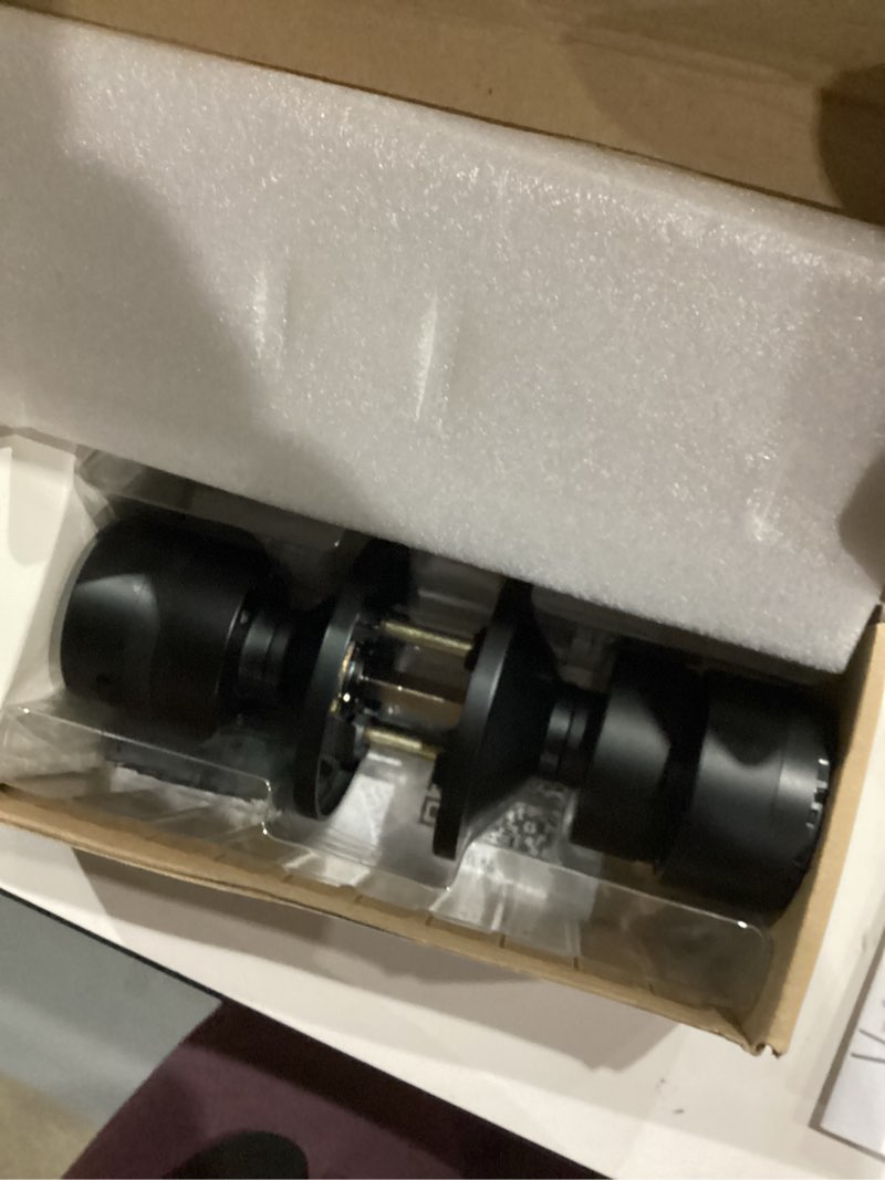 Condition photo showing Good Condition for HIDALIFE Door Knob with Keypad, Door Knob with Lock, Keyless Entry Door Lock with Code for Front Door Garage Home Apartment, Matte Black Matte Black 1 Pack