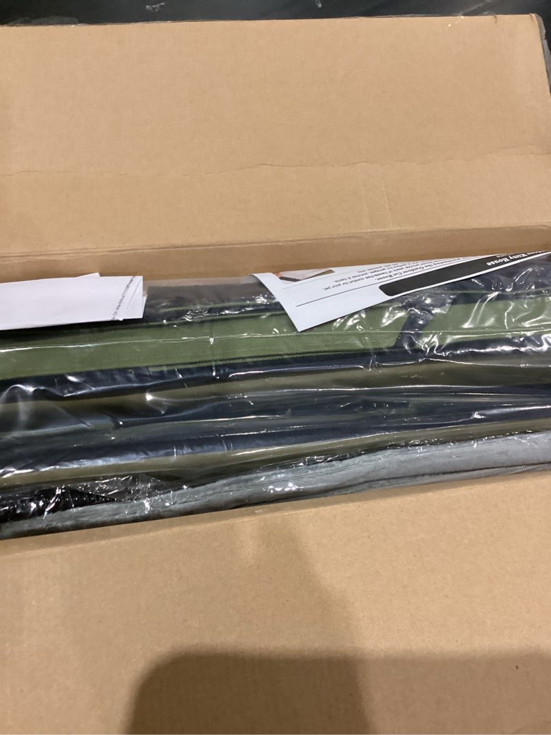 Condition photo showing As Is for Large Heated Cat House for Outside in Winter, Elevated Insulated Heated Outdoor Cat House Weatherproof with Heating Pad, Waterproof Outdoor Cat Shelter for Multiple Cats Small Dogs(Green) Green L-Heated-02