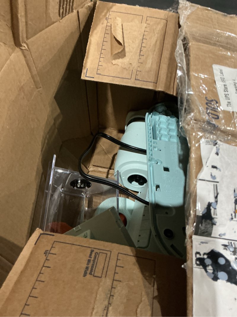 Condition photo showing As Is for keurig k-express single serve k-cup pod coffee maker, 3 brew sizes, strong button feature, 42oz removable reservoir, mint