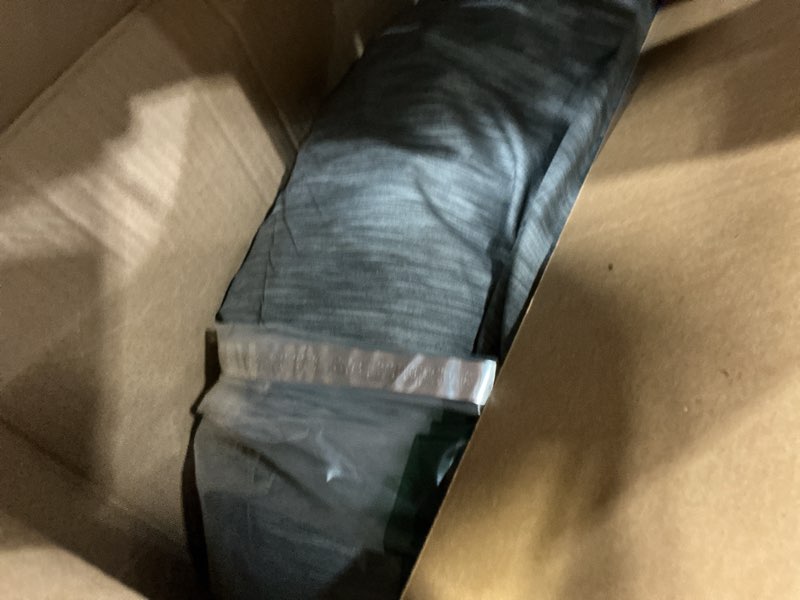 Condition photo showing As Is for Bedsure California King Comforter Set -Charcoal Grey Soft Bedding for All Seasons, Cationic Dyed Bed Set, 3 Pieces, 1 California King Size Comforter (104"x96") and 2 Pillow Shams (20"x36"+2") California King 03 - Charcoal Grey