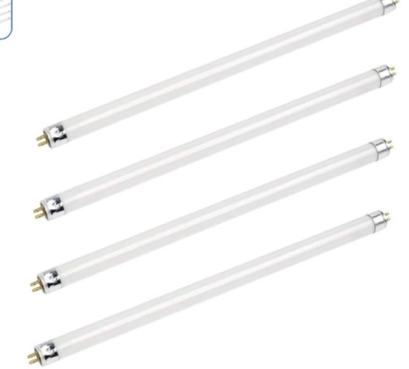 bluex bulbs 4 pack f14t5/850 14w 22 inch t5 fluorescent tube light bulb 5000k cool white mini bi-pin (g5) base straight tube light bulb