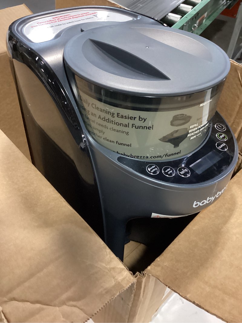 Condition photo showing Good Condition for Baby Brezza Formula Pro Advanced WiFi Formula Dispenser - Automatically Mix a Warm Formula Bottle From Your Phone Instantly – Easily Make Bottle With Automatic Powder Blending Machine, Black