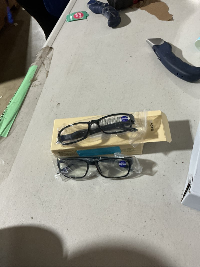 Condition photo showing Good Condition for gaoye 2-pack of reading glasses - blue-light filter, uv protection - readers with rectangle frames black 2.0 x