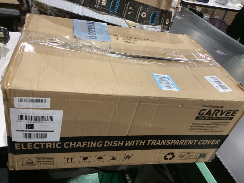 chafing dish electric buffet set,2 x 4.5 qt half-size stainless steel food servers and warmers with 