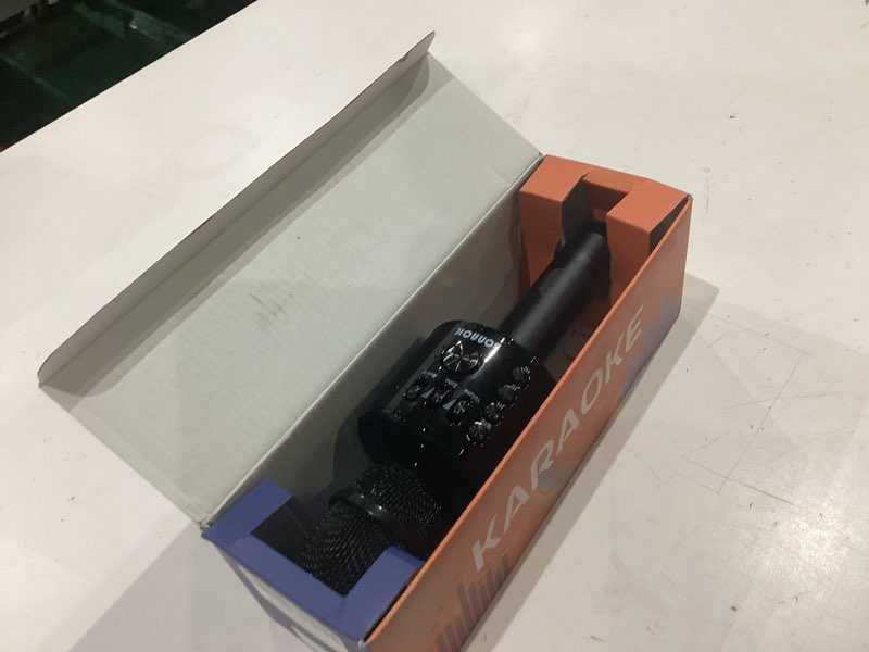 Condition photo showing Good Condition for bonaok wireless bluetooth karaoke microphone,3-in-1 portable handheld karaoke mic speaker machine home party birthday for all smartphones q37 (black)