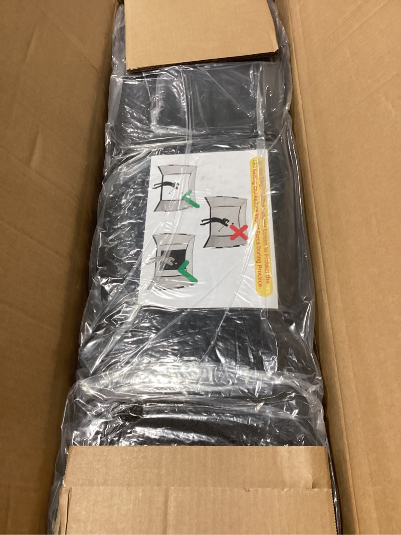 Condition photo showing Good Condition for MangoStar Golf Net, 11x8ft Golf Simulators Hitting Net with High-Density Impact Screen and Target Cloth, Heavy Duty Practice Cage for Swing Driving, Home Backyard Garage Indoor Outdoor Use