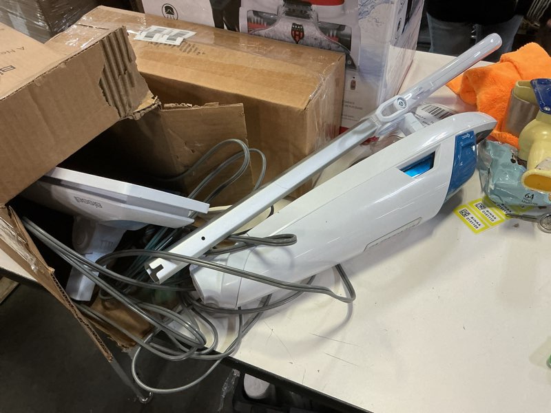 Condition photo showing As Is for Bissell Power Fresh Steam Mop with Natural Sanitization, Floor Steamer, Tile Cleaner, and Hard Wood Floor Cleaner with Flip-Down Easy Scrubber, 1940A PowerFresh Steam Mop
