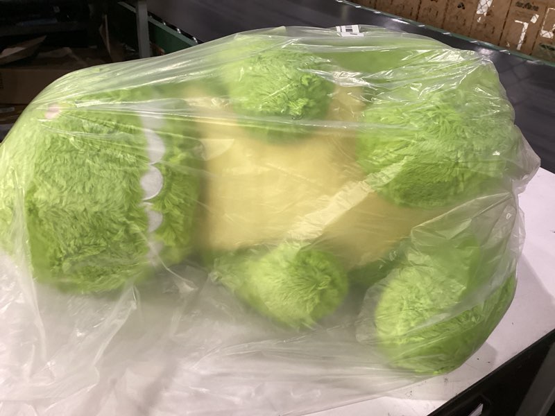 Condition photo showing As Is for ikasa large dinosaur stuffed animal plush toy,giant t-rex cute 23" jumbo soft toys,huge big size fluffy plushy fat plushie,gifts for kids dinosaur giant