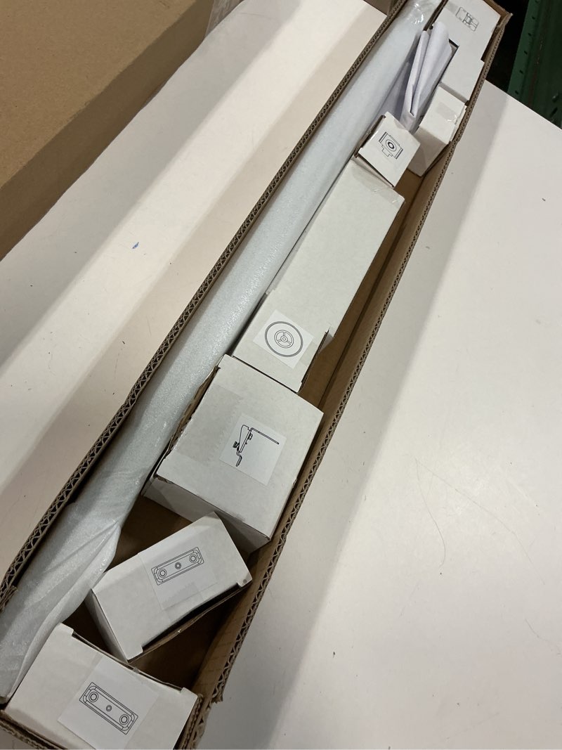 Condition photo showing Good Condition for songyung 30" bifold door hardware kit for 2 doors,aluminum sliding barn door hardware top mounted for bathroom, bedroom, storeroom, living room 30"-2 doors