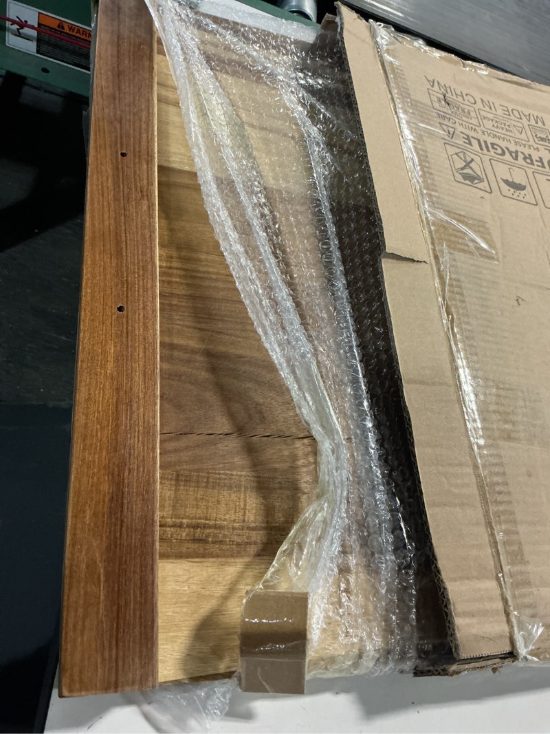 Condition photo showing As Is for SpaceAid Noodle Board Stove Kitchen Cover with Handles, Top Covers for Gas Burners and Electric Stove, Oven Decor Accessories Wood Tray for Countertop, Natural Acacia