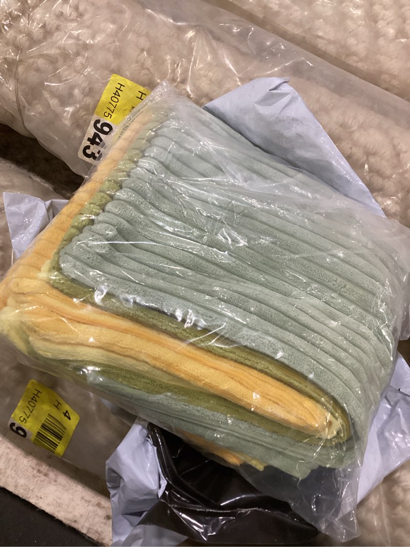 Corduroy Striped Corduroy Pillow Cover Square Modern Gradient Pillow Cases for Sofa,  Decorative Cushion Cover Size: 20"H x 20"W, Color: Yellow Green