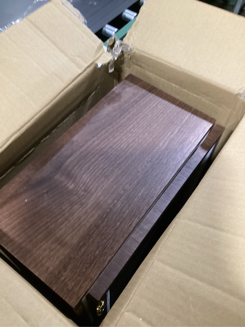 Condition photo showing Good Condition for homde watch box wooden display: large wood storage for men's nightstand - timeless home organizer (l size)