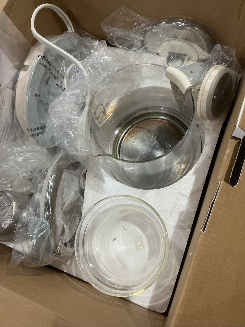 Condition photo showing As Is for buydeem k2683 health-care beverage tea maker and kettle, 9-in-1 programmable brew cooker master, 1.5 l, spruce blue