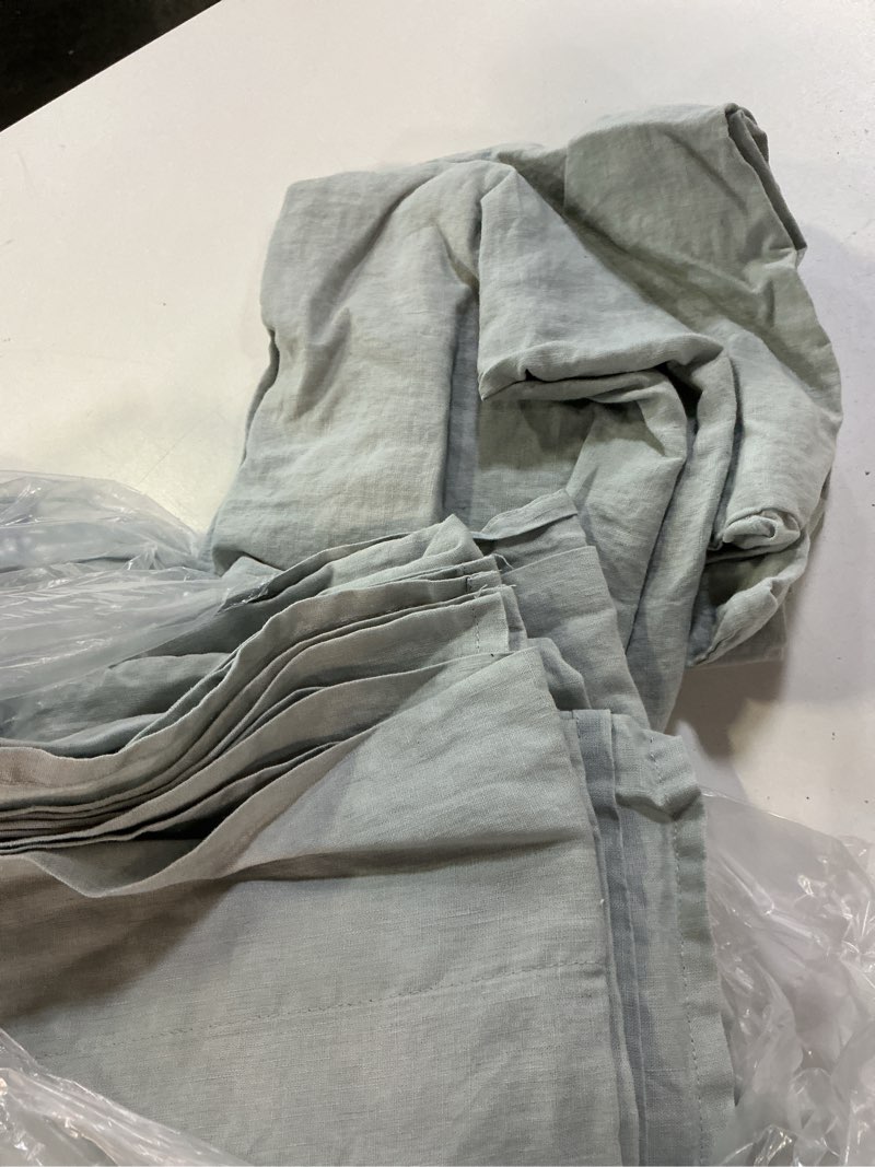 Condition photo showing Good Condition for european linen deluxe bedding bundle, king, mist