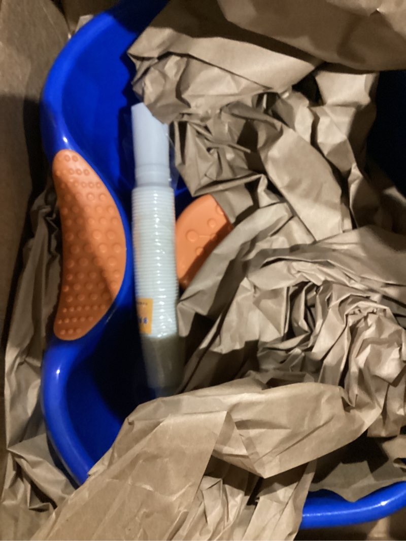 Condition photo showing Good Condition for Hair Washing Basin for Bedridden,Shampoo Basin for Bedside,Shampoo Bowl,Washing Sink Made for Handicapped, Bedridden, Kids,Hair Cuts and Coloring-46x35cm (blue)