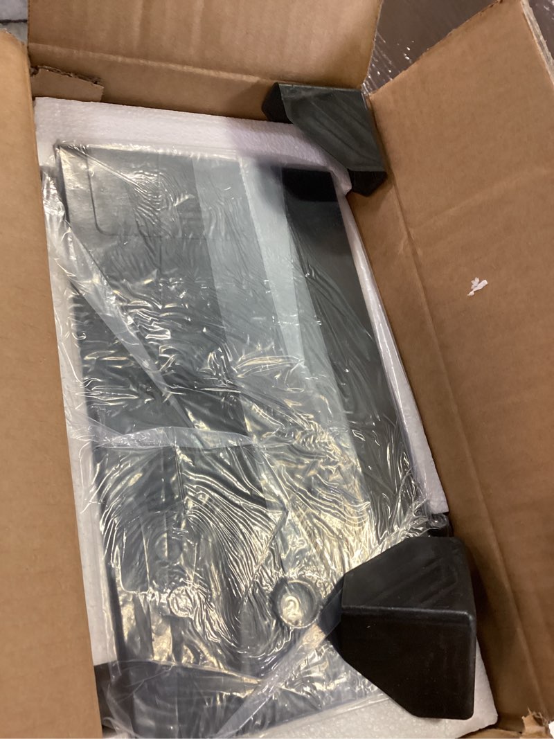 Condition photo showing Good Condition for Fish Tank, 2.2 Gallon Glass Aquarium, Small Fish Aquarium Kits with Smart Humidifier, Auto Feeder, Silent Water Pump, Temperature Display & 7-Color Lighting, for Office & Home - Black 2.2 Gallon Black