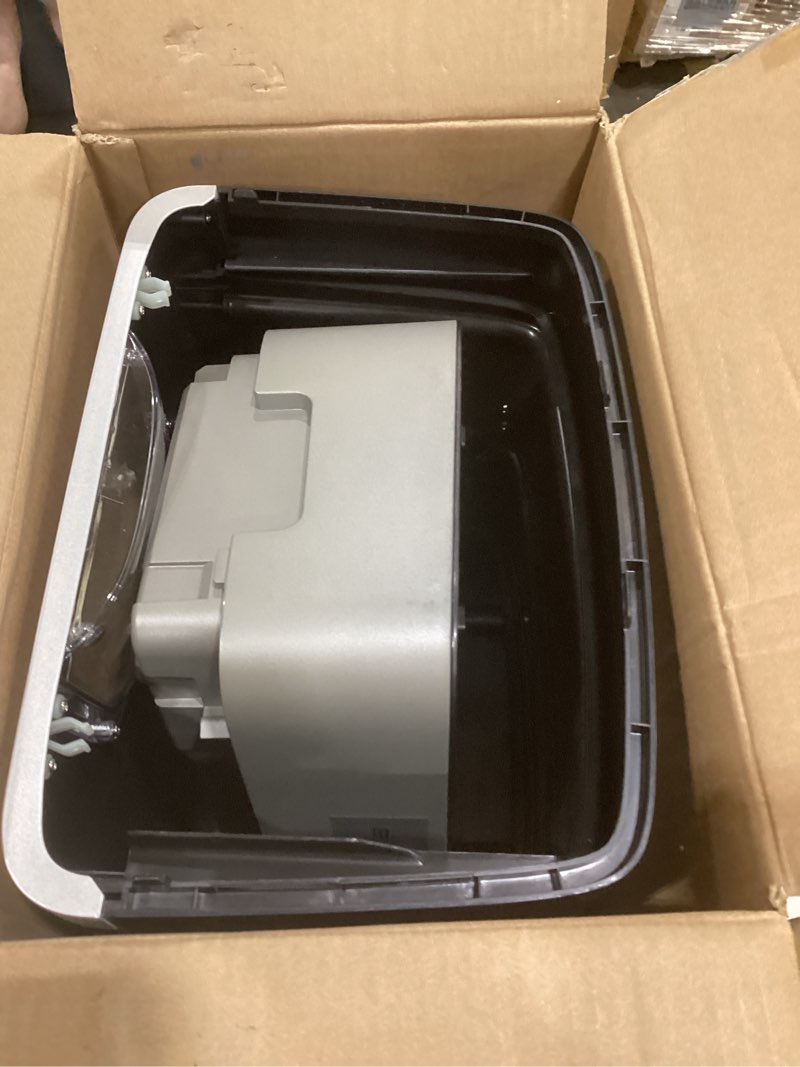 Condition photo showing As Is for bonsen 14-sheet paper shredder for home office, heavy duty cross cut shredder with 5.3 gal pullout bin, quiet shredder for cds/credit card/staple, p-4 security, anti-jam system
