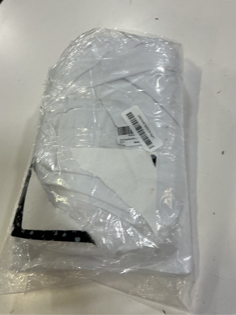 Condition photo showing Good Condition for 2 pack open back fitted rectangle tablecloths 72 x 30 inch, white table clothes for 6 foot tables, washable polyester fitted table cover for parties, wedding, banquet, trade show (white, 6ft) 6ft (72 x 30 inch) white 2