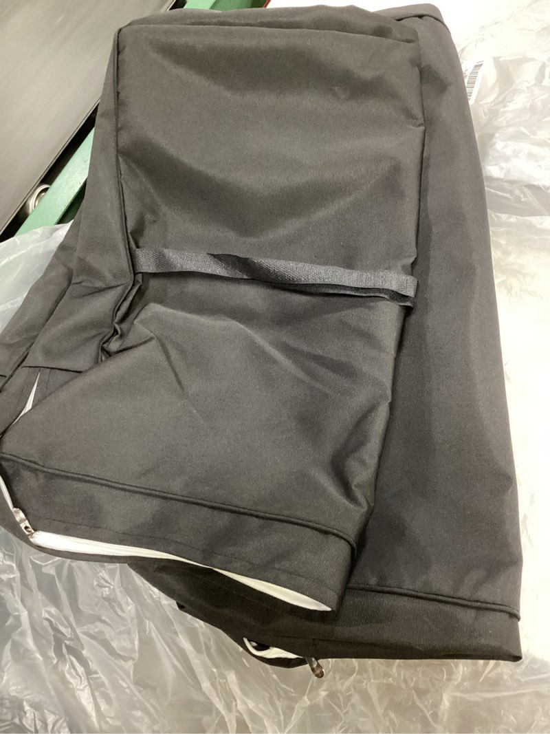 Condition photo showing Good Condition for (only cover ) doublefill 2 pcs outdoor ottoman cushion 23\"x19\"x3\" waterproof fade resistant outdoor footstools cushion removable patio ottoman cushions with adjustable fixing strap for stool (black) black 2