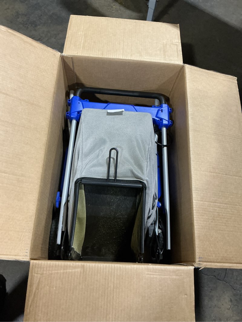 Condition photo showing Good Condition for kobalt 24-volt 16-in cordless push lawn mower 4 ah bagger sold separately (2-batteries and charger included)
