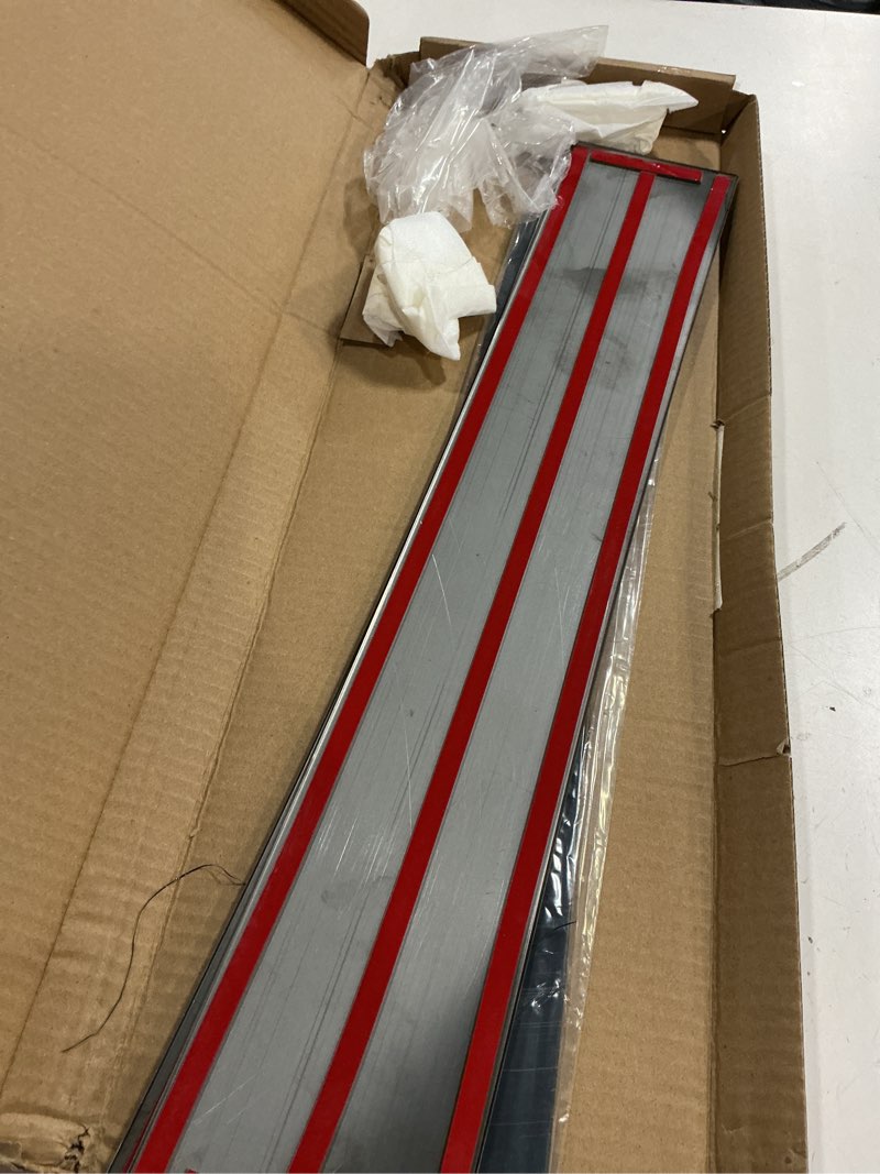 Condition photo showing As Is for aclong stainless steel pillar posts door window trim fit for cadillac escalade 2007 2008 2009 2010 2011 2012 2013 2014, glossy black anti scratch stickers b pillar trim moldings cover set -set of 4 fit for cadillac escalade 2007-2014 s/s black