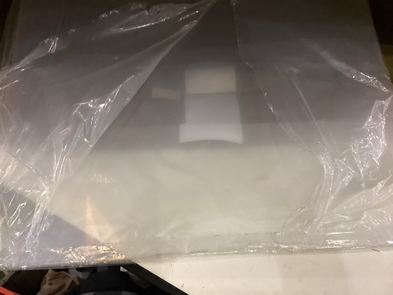 Condition photo showing New/Like New for 3 Pack PET Sheet Panels - 24" x 48" x 0.04" Plexiglass - Quality Lightweight and Shatterproof Glass Alternative Perfect for DIY Sneeze Guards, Face Shields, Railing Guards, and Pet Barriers. 24x48", 0.04"(1mm)Thick 3