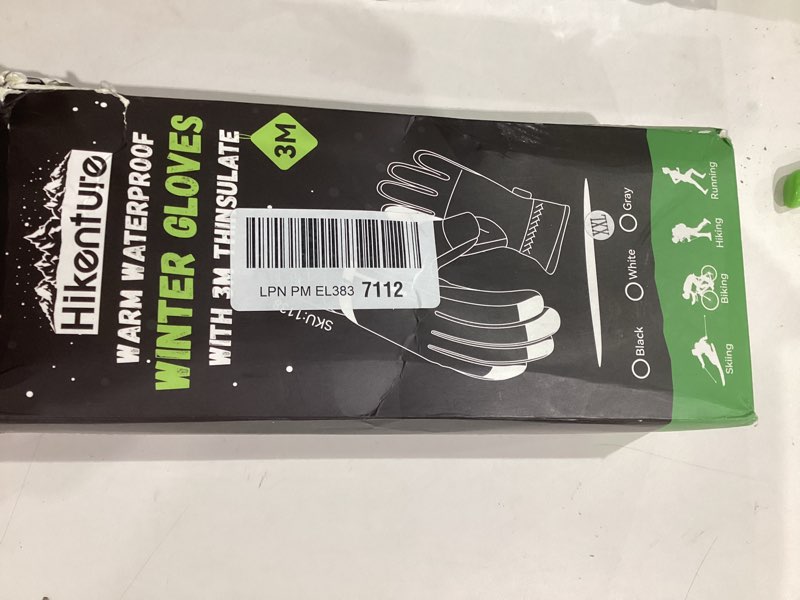 Condition photo showing Good Condition for Hikenture Ski Gloves for Men&Women, 3M Thinsulate Waterproof Snow Gloves, Insulated Touchscreen Snowmobile Gloves for Cold Weather, Windproof Warm Skiing Gloves with Pocket Grey XX-Large