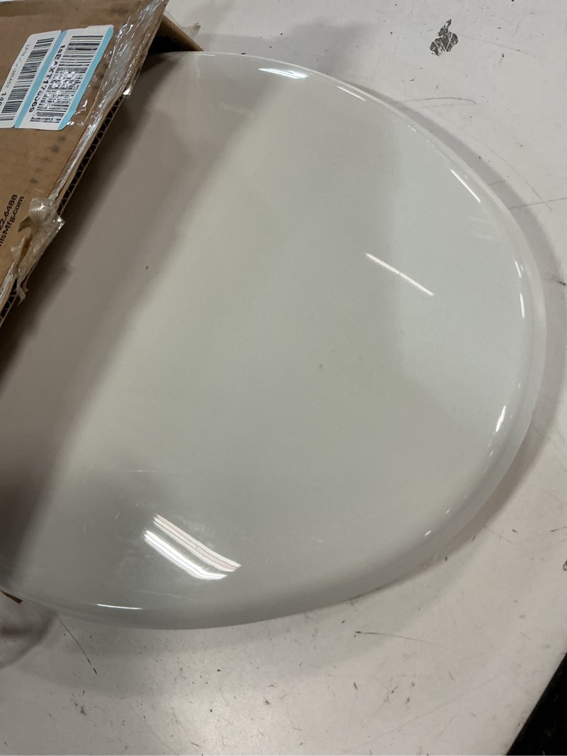Condition photo showing As Is for little2big toilet seat with built-in toddler potty training seat, slow close, easy to install, made in usa, elongated, white