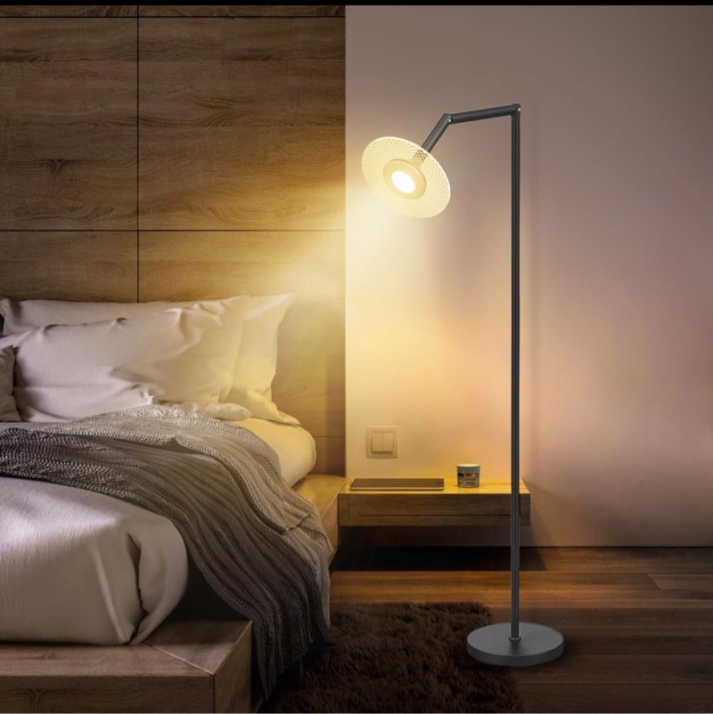 rgb floor lamp for living room: smart standing lamp with app remote contral for bedroom office to read