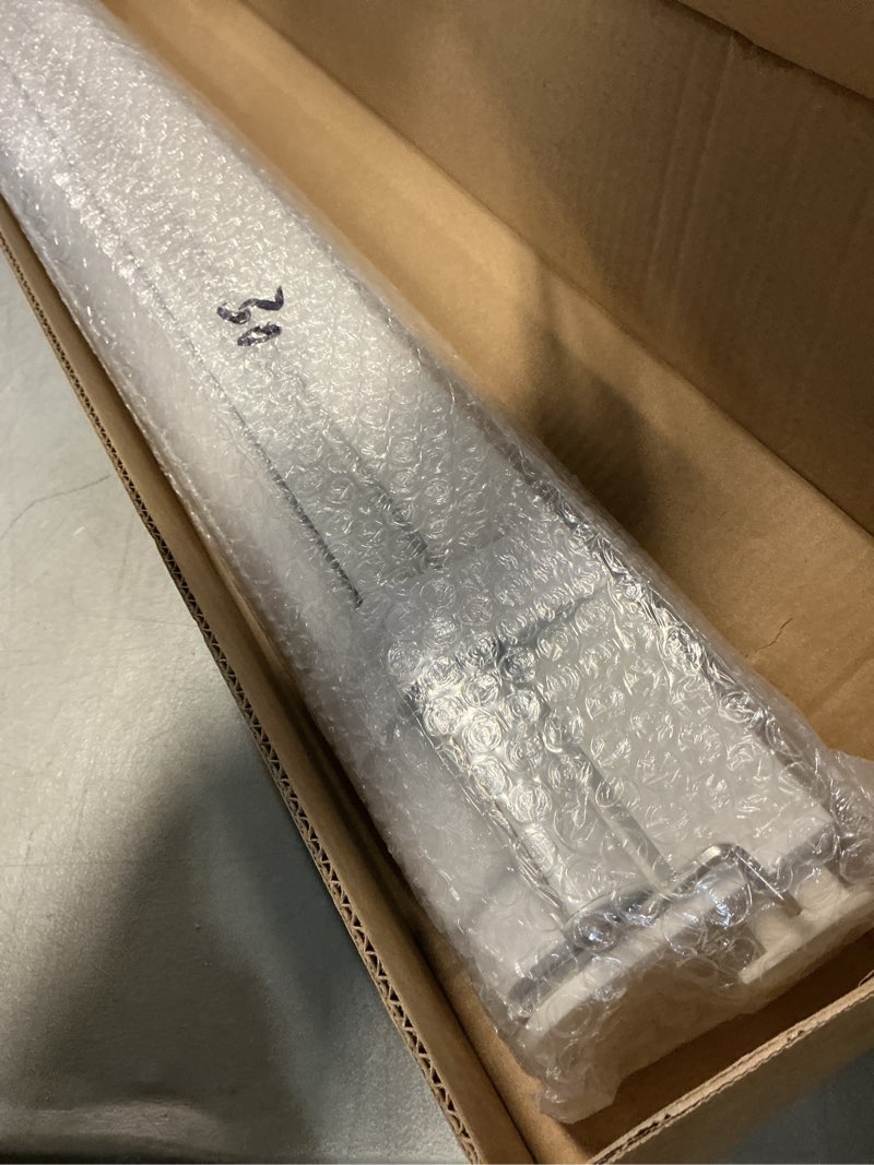 Condition photo showing As Is for HESTIA No Drill Cordless Blackout Roller Shades Screwless Waterproof Shower Window Blinds, Auto-Retraction Easy Install Blind for Bathroom/Kitchen/Office/Exterior, White, 29.5" W x 54" H 29.5"W x 54"H Signal White