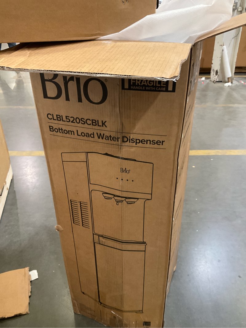 Condition photo showing Good Condition for brio self cleaning bottom loading water cooler water dispenser – black stainless steel - 3 temperature settings - hot, room & cold water