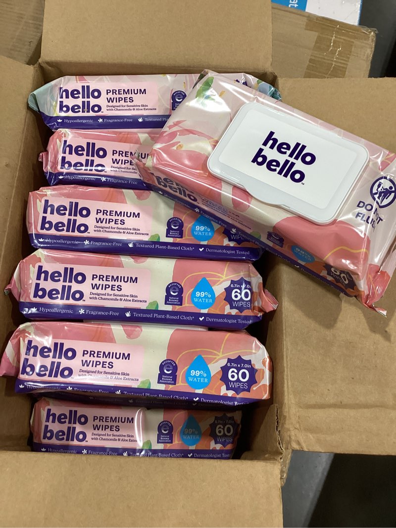 Condition photo showing Good Condition for hello bello premium baby wipes (rosy posy) fragrance-free 12pk = 720ct rosy posy 1 count (pack of 720)