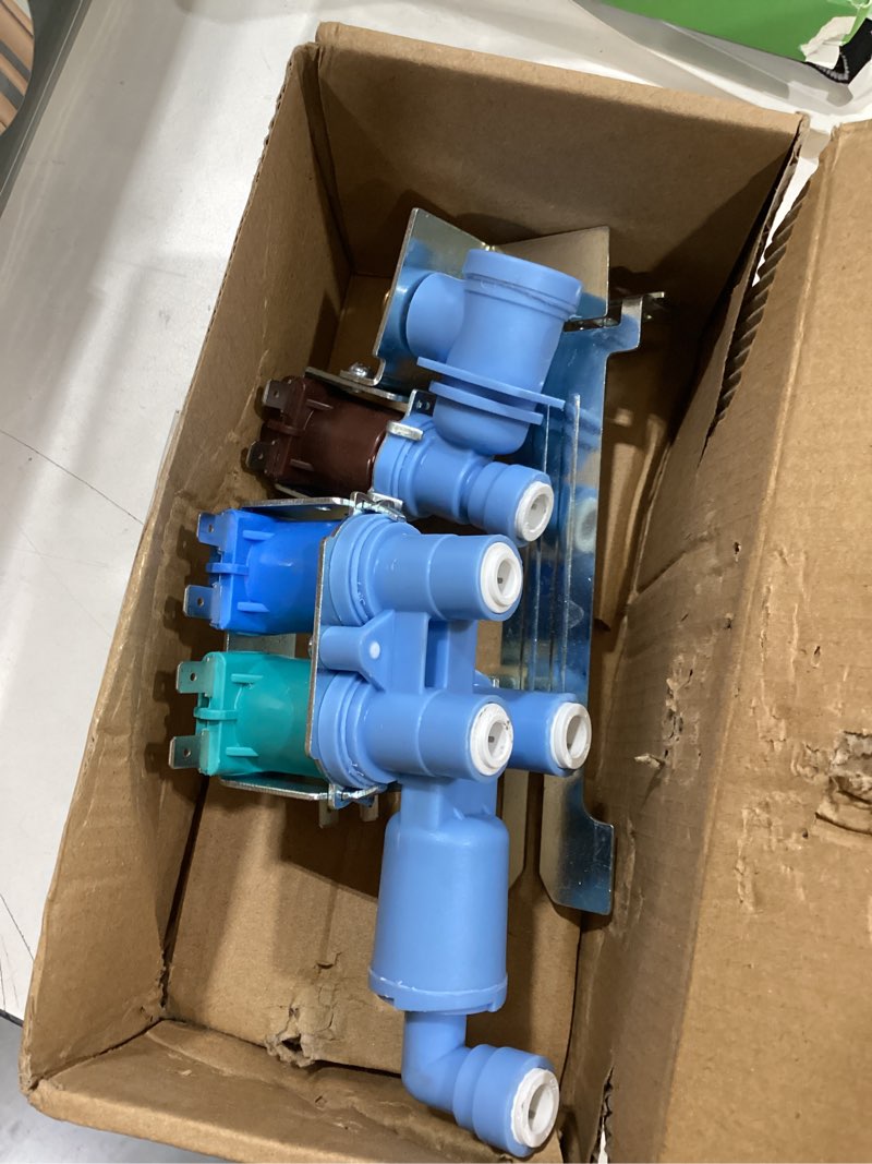 Condition photo showing As Is for 242253002 refrigerator water inlet valve replacement – compatible with frigidaire, kenmore, maker, ice models – replaces wr57x33326, 242102201 – fits refrigerator parts for water inlet systems