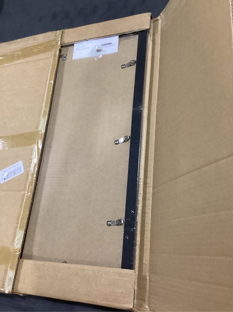 Condition photo showing Good Condition for 19.7x27.6 picture frame for wall display, 19.7x27.6 black picture frame with shatter resistant plexiglass, stable and sturdy puzzle frame for wall display, handpicked gift collection, 1 pack
