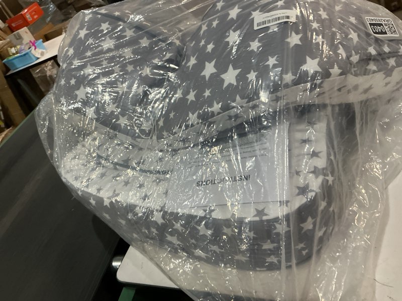 Condition photo showing Good Condition for Toddler Travel Bed, Portable Toddler Bed & Chair 2-in-1 – Convertible Travel Crib with Storage Pockets, Built-waterproof Oxford Cloth, Easy,Washable Covers,Soft Dutch Velvet (Stars Pattern)