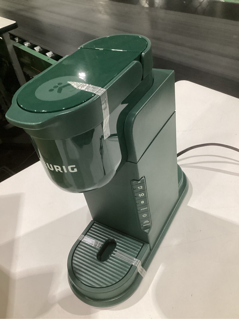 Condition photo showing Good Condition for green keurig, model unknown, incomplete parts, not tested