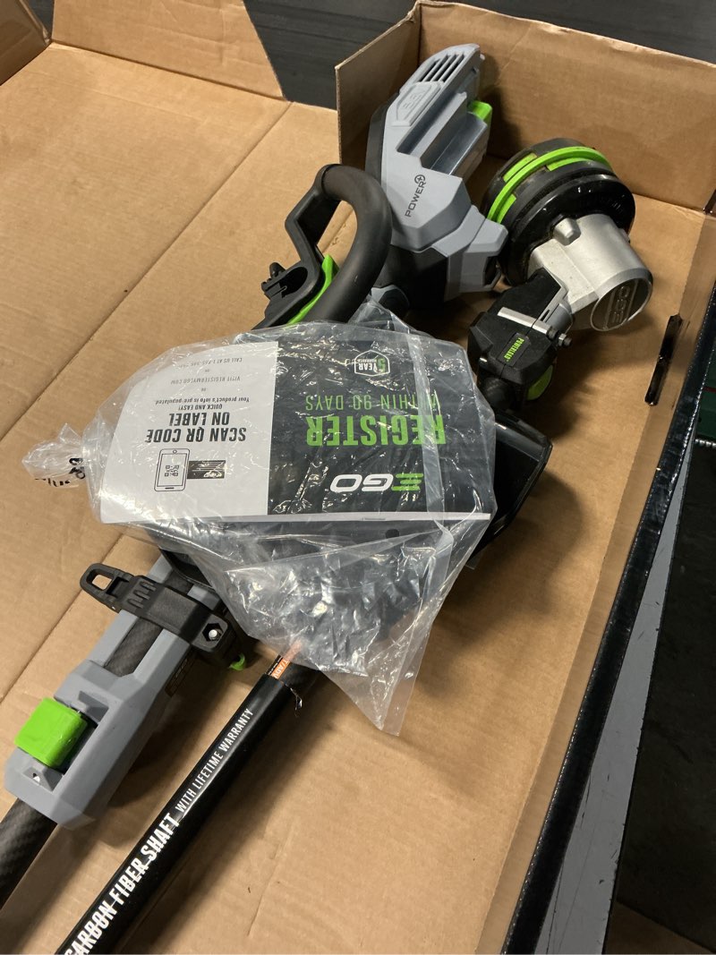 Condition photo showing As Is for ego battery string trimmer tool only