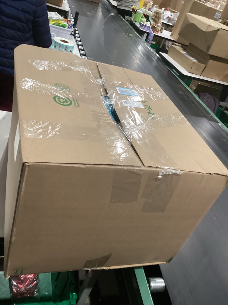 Condition photo showing As Is for Intex Inflatable Pull-Out Sofa: Velvety Surface, 2-in-1 Valve, Cupholder, 46" x 88" x 26" - Blow-Up Couch and Folding Queen Size Air Mattress Bed