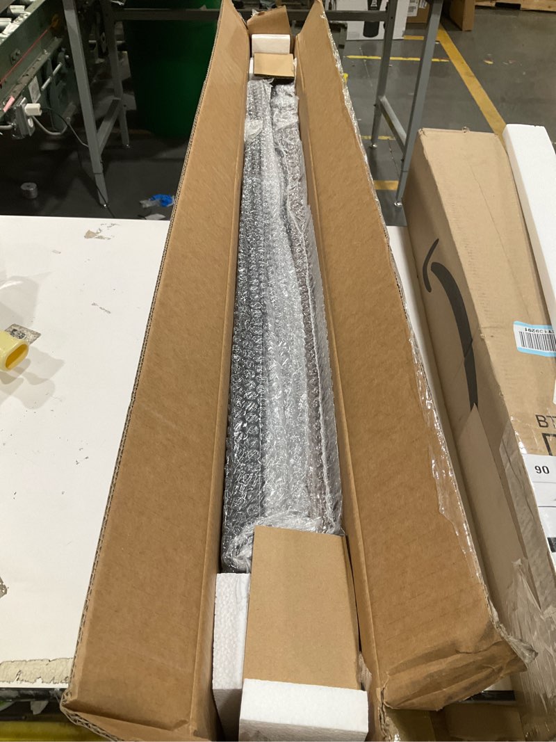 Condition photo showing Good Condition for kitstorack narrow console table behind sofa couch, design with adjustable height (25"-33") & power outlets, small entryway table - 5.9" d x39.4 l, rustic brown 5.99"deep rustic brown 1