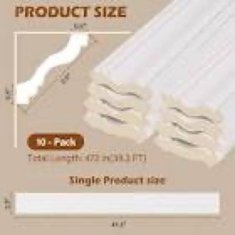 ceiling crown molding trim, 10 pack high impact polystyrene decorative ceiling moulding, 40 ft total