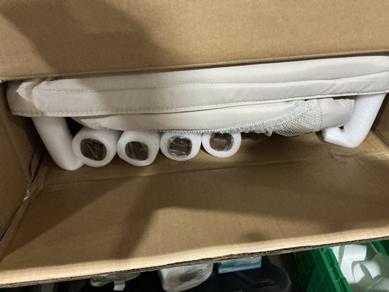 Condition photo showing Good Condition for Chicco LullaGo® Anywhere LE Portable Bassinet, Space-Saving Baby Bassinet with Canopy, Waterproof Mattress and Fitted Sheet, Includes Carry Bag | Serene/Beige LullaGo Anywhere LE Serene