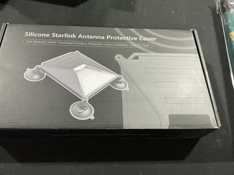 Condition photo showing New/Like New for Starlink-Mini Car Mount, 2-in-1 Strong Suction Cup Mount with Protective Silicone Case for Car Window, RV & Road Trips Stable Mounting with Hook &Suction Cup (Gray)